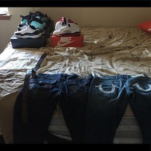 TRUE RELIGION/AIR JORDAN SZ 10 11 FOR SALE